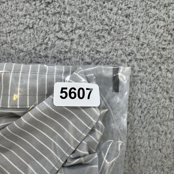 Peter Millar Shirt Men's L Grey Polo Short Sleeve Performance Summer Comfort - Picture 9 of 9